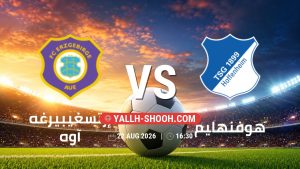 معلومات عن مباراة إرتسغيبيرغه آوه و هوفنهايم بتاريخ 22/8/2026 في كأس ألمانيا